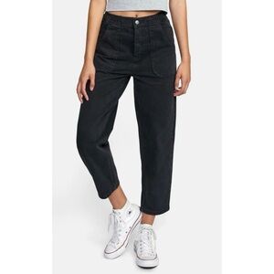 RVCA Scrunchie Denim Jeans Size M 28 NWT